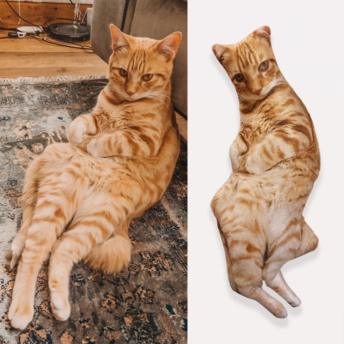IHX Ugly Cat Dog Zany Pillow,Custom Pet 3D Pillow,Personalized Pet Pillow From Photo,Pet Loss Memorial Gift,Stuffed Toys Dolls