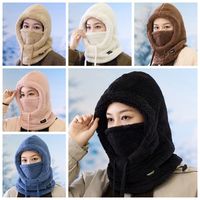 Fashion Solid Color Cycling Windproof Cap Hood Thermal Winter Balaclava Keep Warm Scarf Ski Mask Hat Hiking