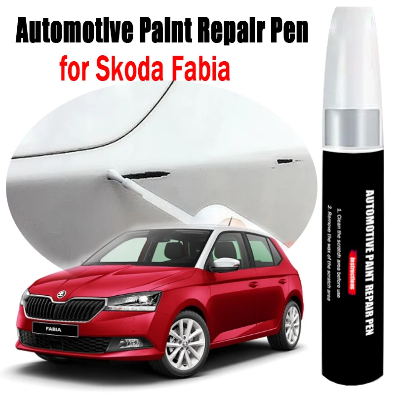 Skoda Fabia pena reparasi cat mobil, aksesori perawatan cat mobil penghilang goresan pena sentuhan otomotif