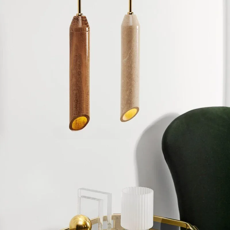 

100% Natural Marble French Luxury Chandelier, Wabi-Sabi Retro Decor Lamp for Bedroom & Dining Room