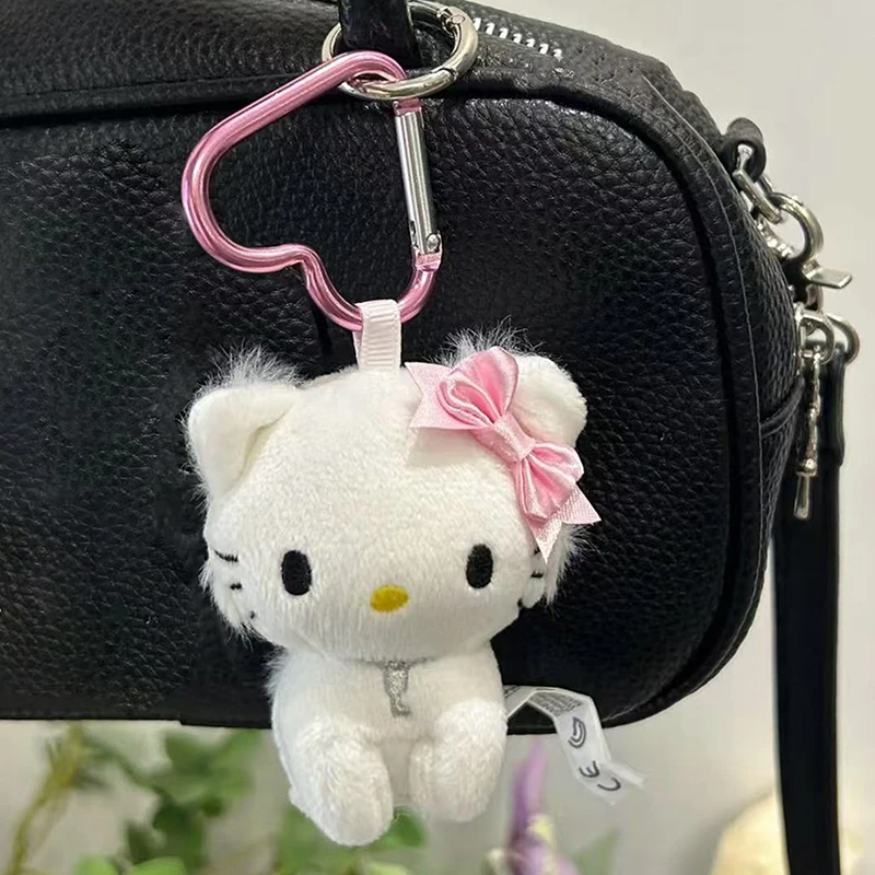 Sanrios Hello Kitty Charmmy Kitty Plüschtier Schlüsselanhänger Kawaii Girly Kätzchen Puppe Gefüllte Dekoration Rucksack Charm Freundin Geschenke
