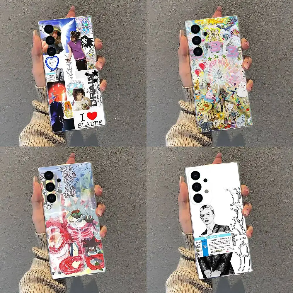 

Rapper singer B-Bladee 333 Phone Case For Samsung S30,S25,S24,S23,S21,S22,S20,S10,5G,FE,lite,PIus,Ultra Transparent Cover