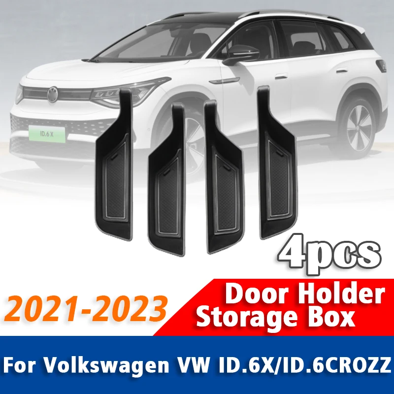 

2/4 шт. для Volkswagen VW ID.6 X ID6 X CROZZ 2021 2022 2023 дверной держатель ящик для хранения внутренняя ручка аксессуары укладка уборка