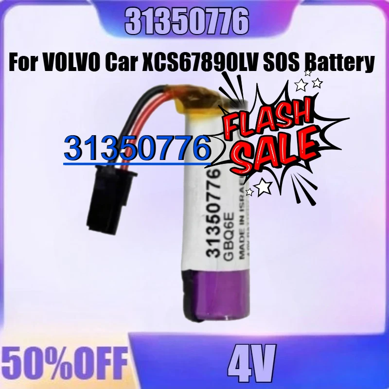 

For VOLVO Car XCS67890LV SOS Battery TCU Rescue System Malfunction Battery New High Quality 31350776 Battery