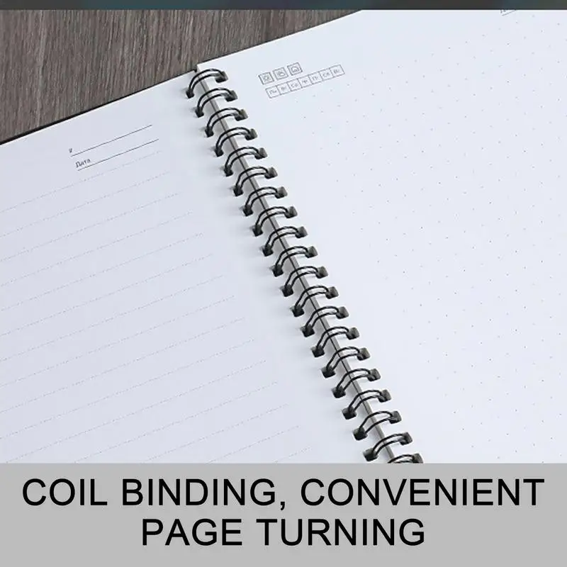 Spiral Notebook Smart Reusable Notepad Spiral Notebook Smart Reusable Planner & Notepad Waterproof Mineral Stone Paper Erasable