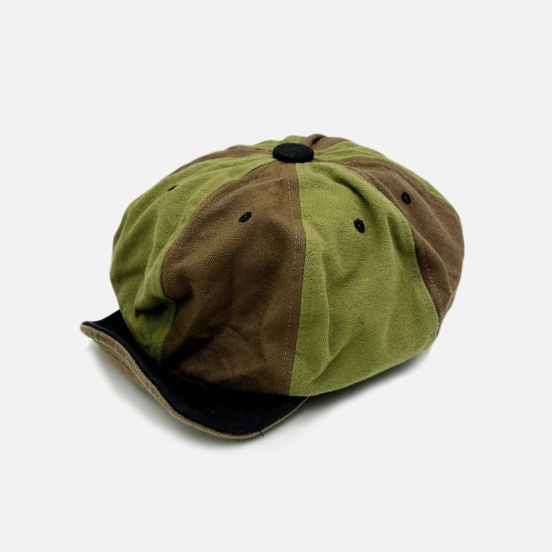Japanese Retro Literary Artistic Octagonal Hat Spring and Summer Male and Female British Newsboy Hats Personalized Painter Cap