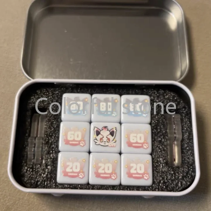 PTCG 포켓몬 애니메이션 캐릭터 매치 점수 계산 손상 카운터 손상 표시기 롤 플레잉 게임 Hisui Zorua Used Board Zorua Dice