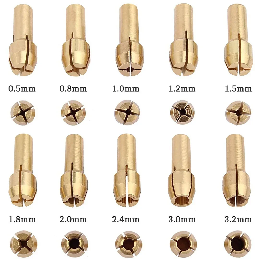 STONEGO-Mini adaptateur de mini perceuse ChLIGHTChuck, 0.5mm-3.2mm, micro pince en laiton pour outil électrique distant