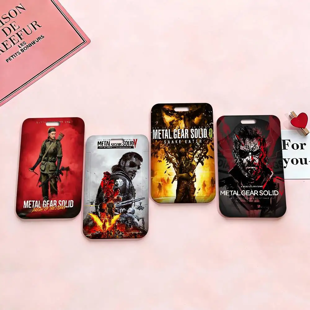 Game Metal Gear Badge Holder PVC Material ID Card Case for Work Nurse Key & Wallet