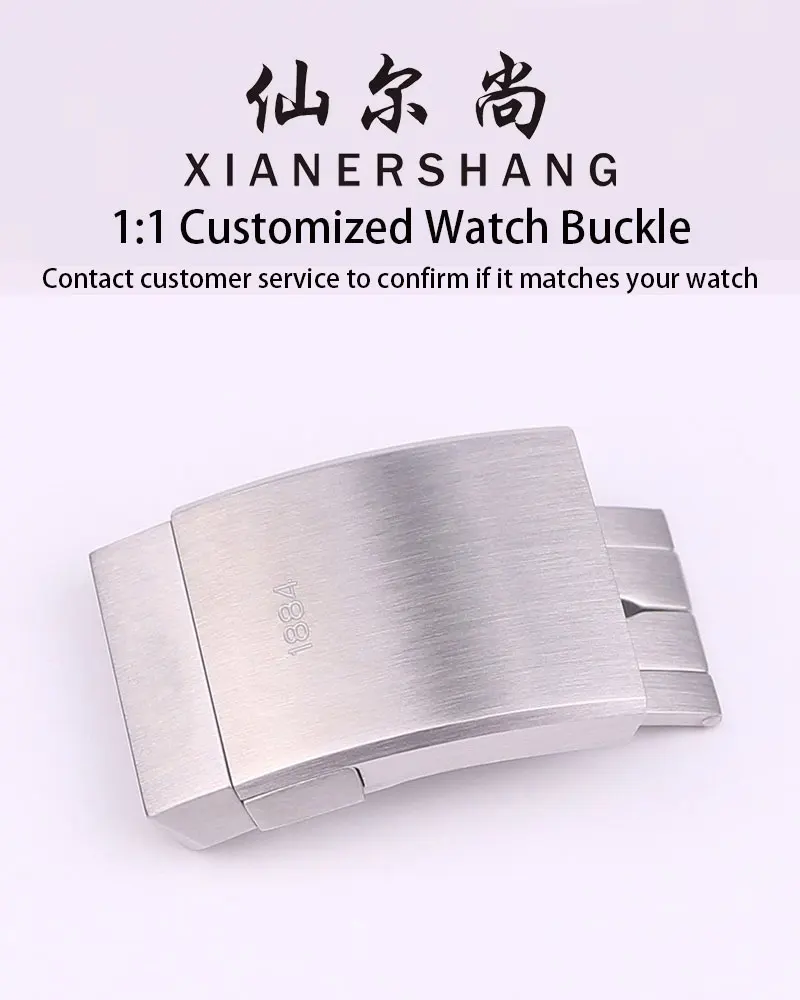 

XIANERSHANG Men Luxury Custom B-reitling 1884 Original Watch Clasp 20MM Built In Adjustable 316L Stainless Steel Folding Buckle