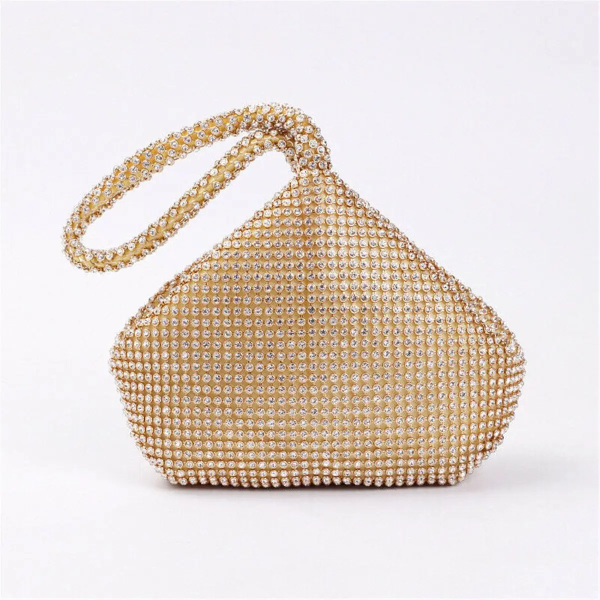 

Portable Party Wedding Wedding Prom Pouch Diamant Evening Bag Crystal Bag Triangle Clutch Purse