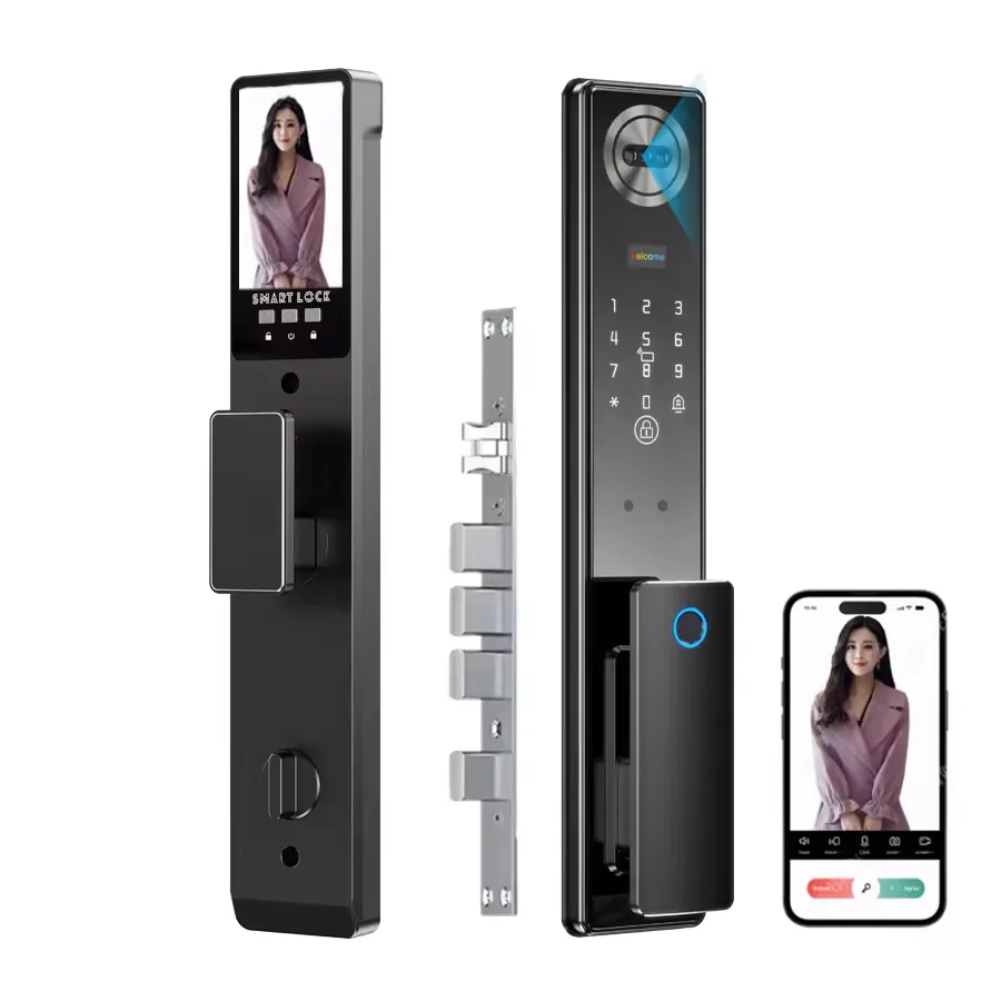 

July003 Smart Digital Fingerprint Lock Automatic Biometric Lock Ic Card Wifi App Combination Home Security Door Lock