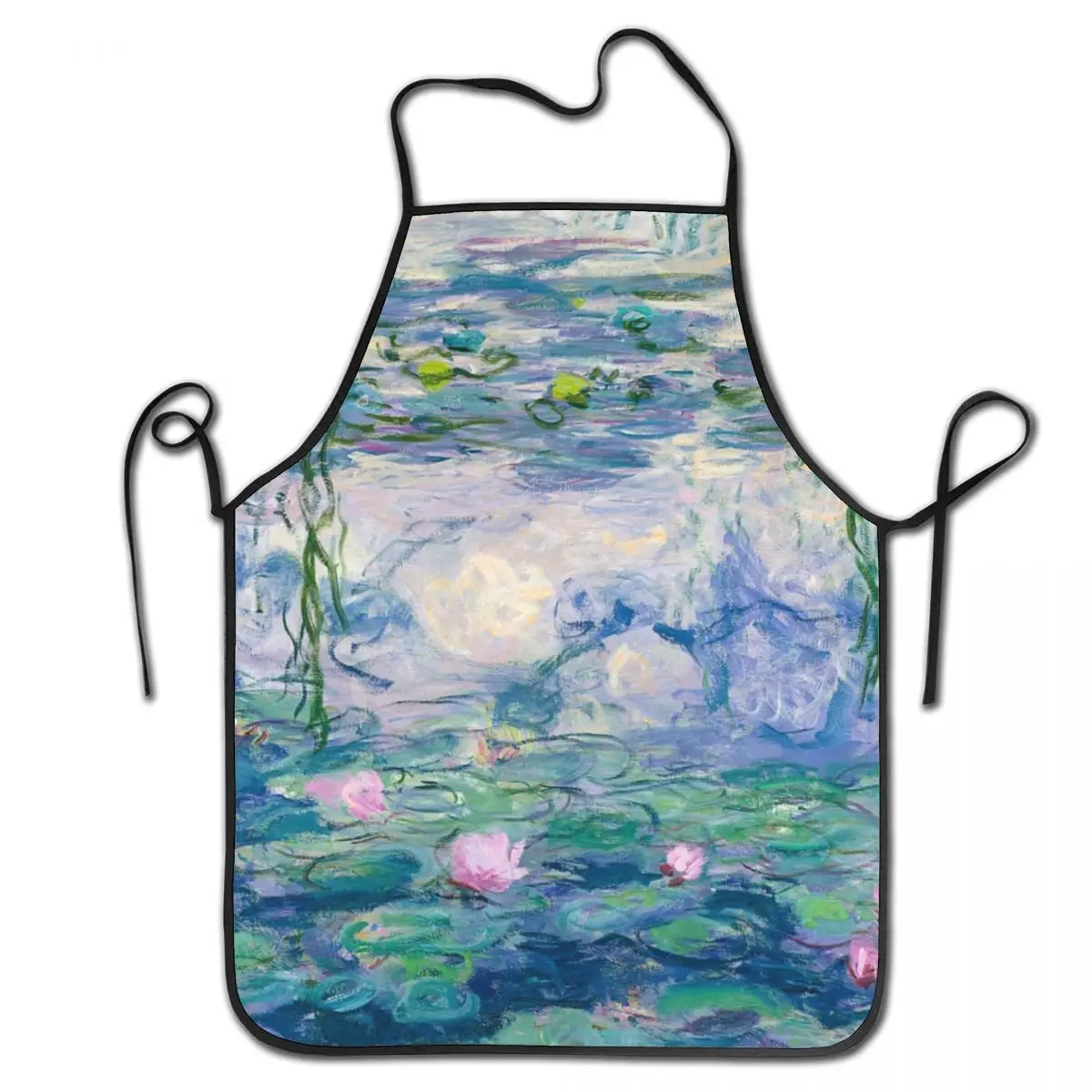 Water Lilies Claude Monet Fine Art Kitchen Chef Cooking Baking Apron Women Men French Painter Art Tablier Cuisine for Painting