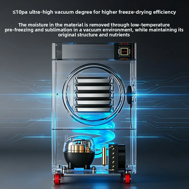 New Intelligent Vacuum Freeze-drying Machine For Fruits, Vegetables, Pharmaceuticals, Laboratory And Pet Food