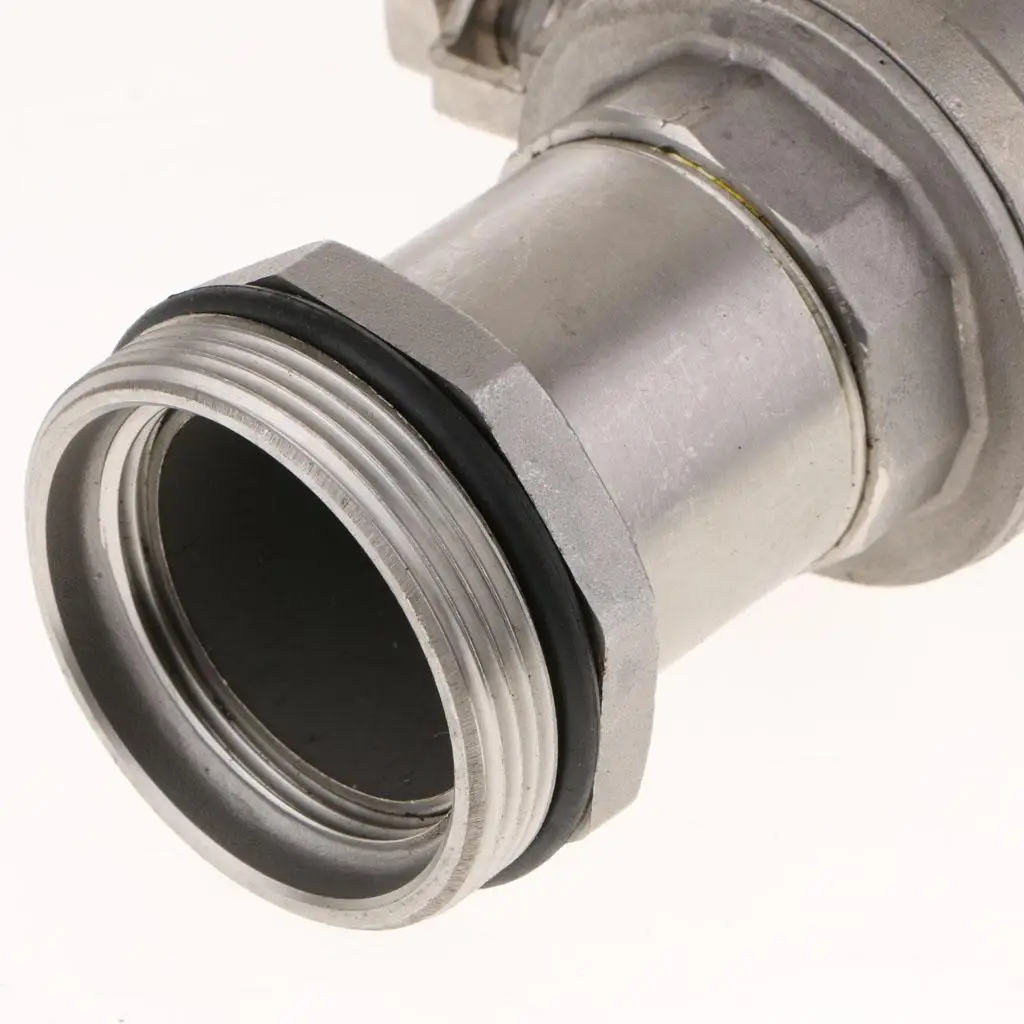 Oil Drum Valves 200L Stainless DN50 Two Piece Design Fits 58.5mm Thread for Factory Transfer Pump and Valve Systems