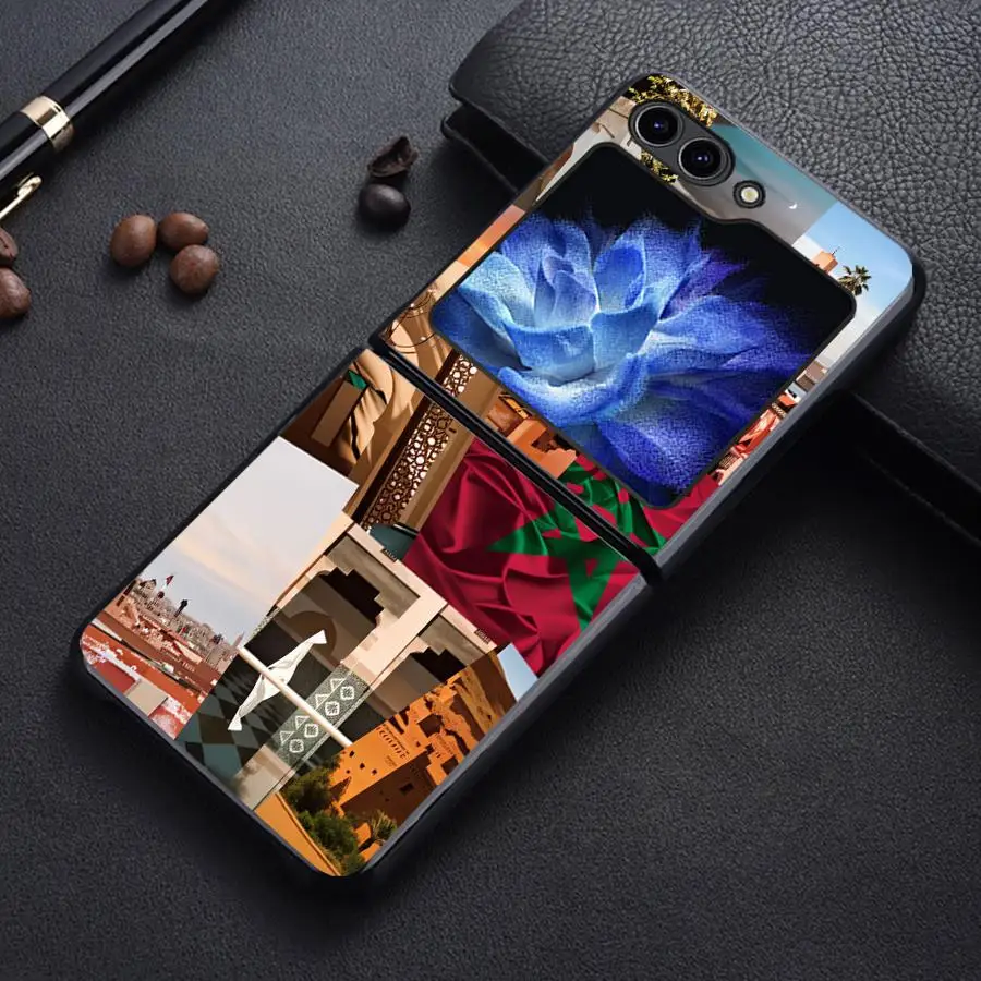 Morocco Travel Phone Shell Funda Case for Samsung Galaxy Z Flip 8 Flip3 Flip7 FE Flip6 Flip4 Z Flip 7 6 5 4 3 Flip5