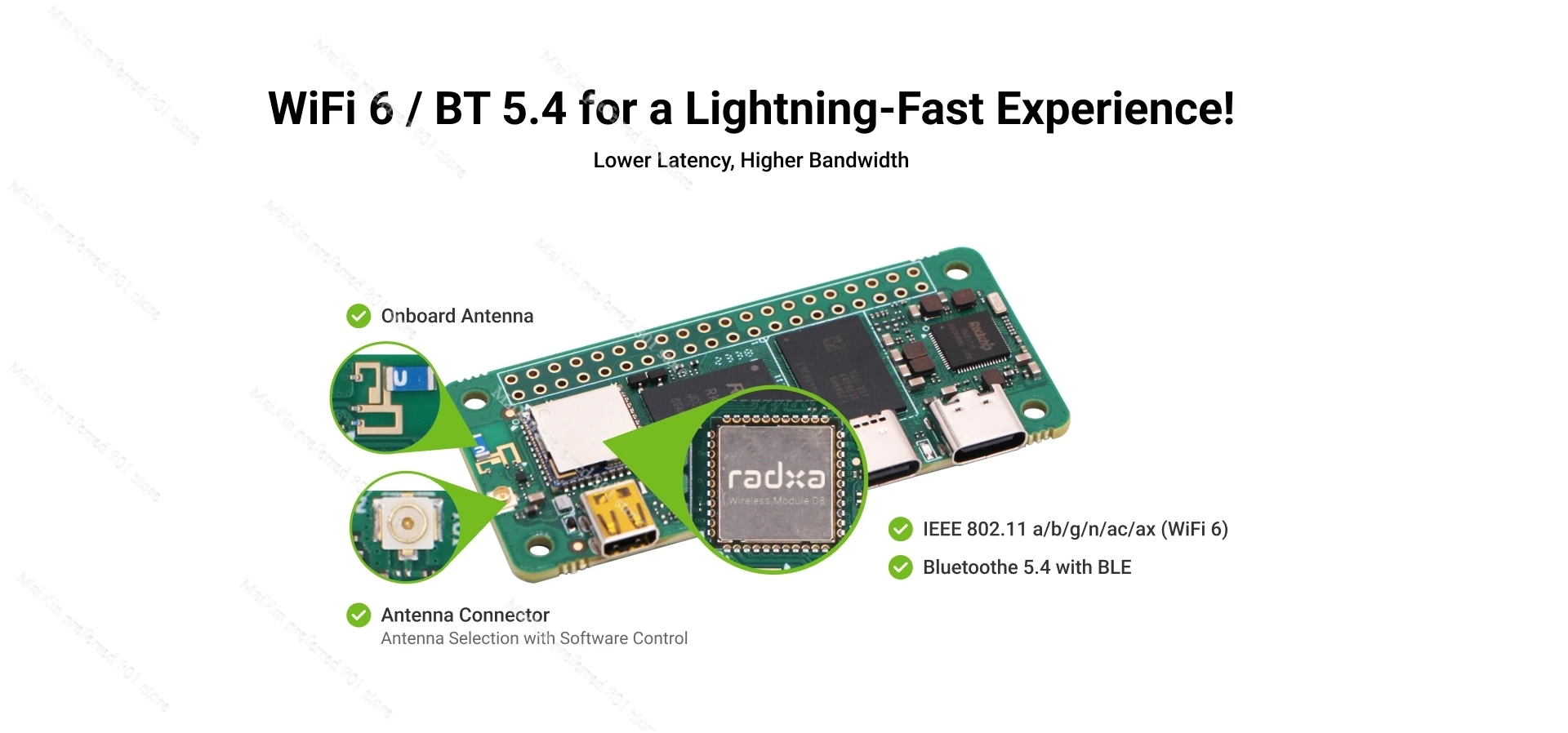 RADXA ZERO 3W quad-core mini high-performance development board RK3566 chip A55