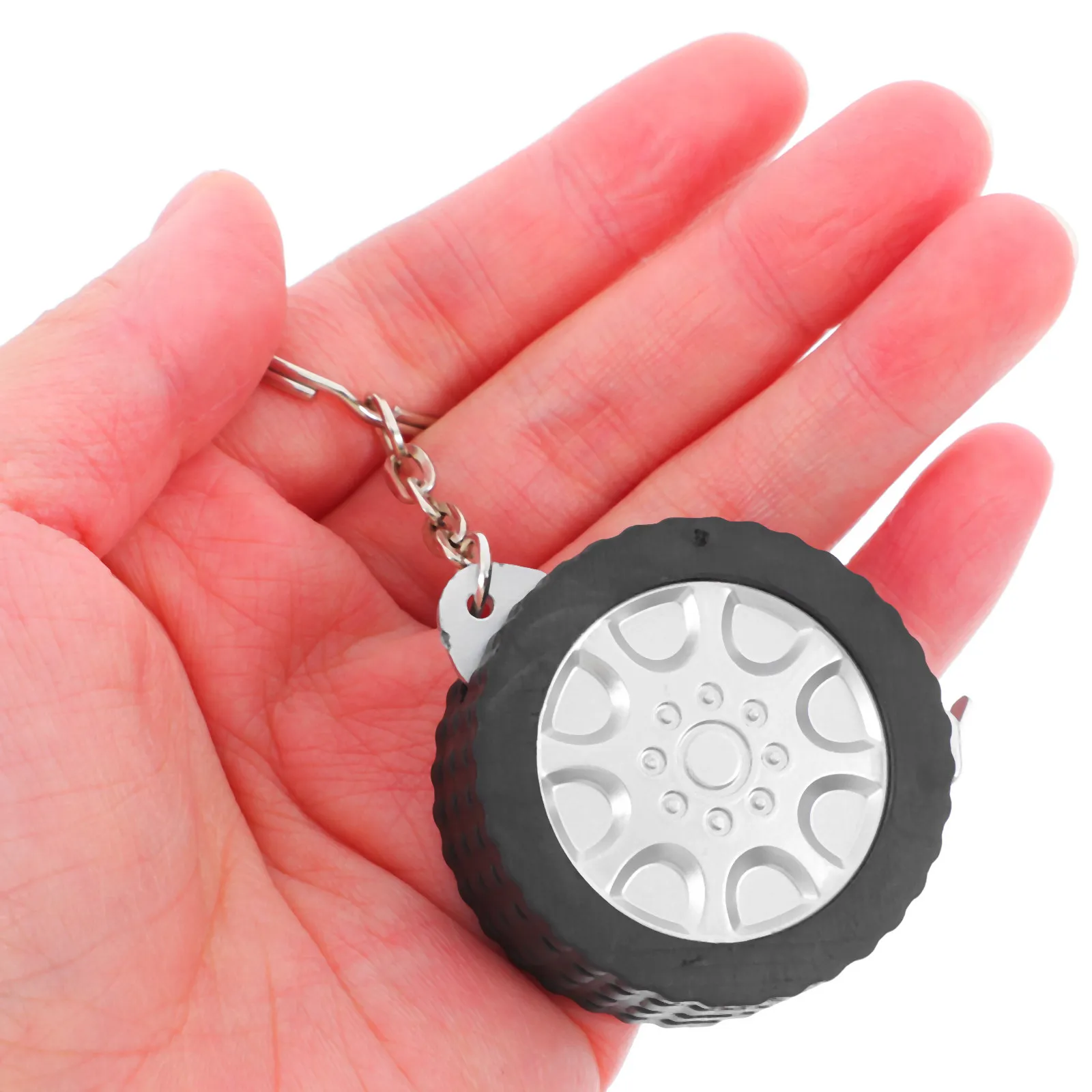 

2 шт. мини-рулетки-брелоки для измерения шин, портативный маленький инструмент для дома, офиса, строительства, точный измерительный прибор