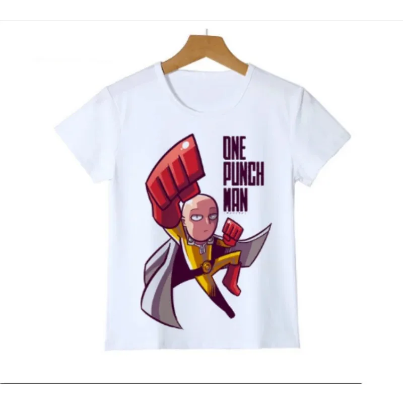 Cute One Punch Man Say OK Printed Children's T Shirt Kid Fashion Summer Cool Confortable Boy Tshirt Casual Baby T-shirt Tops