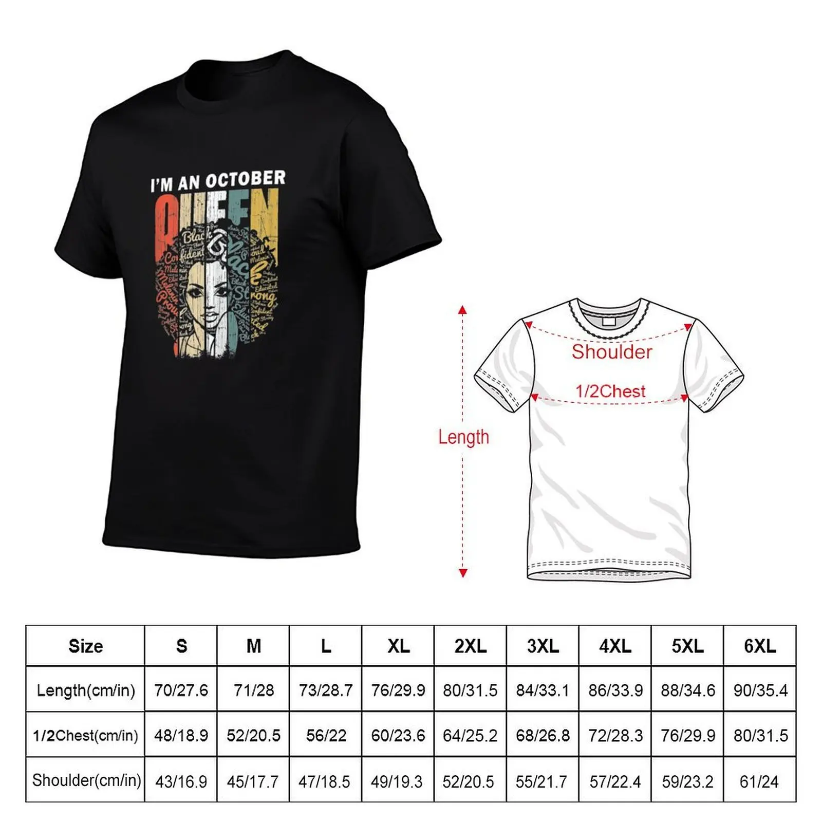 Womens Queens are Born in October s for Women T-Shirt clothes graphic shirts Men's t-shirt