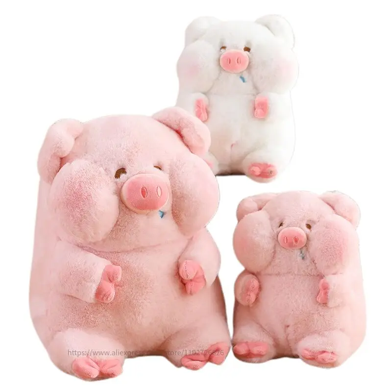 Kawaii Pink&White Fragrance Piggy Dolls Lovely Animal Pig Throw Pillow Plush Toys Stuffed Soft Birthday Christmas Gifts for Kids