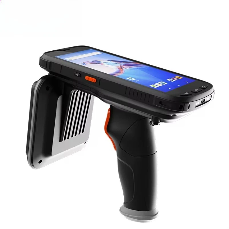 5.5inch Rugged Android PDA Terminal Long Distance ThingMagic M6e Micro UHF RFID Scanner AEI Tag Reading Handheld Computer