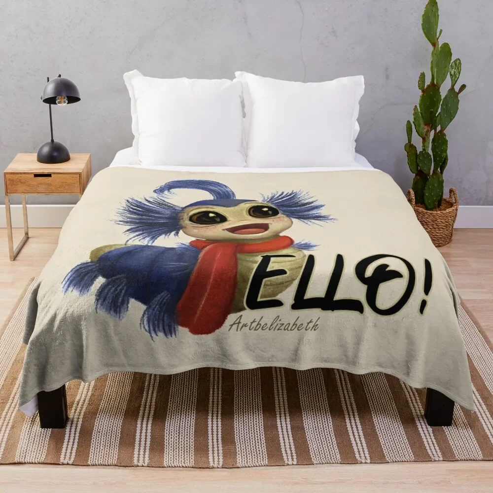 

Labyrinth Worm Throw Blanket Soft Cozy Blanket for Pet Kids Adults