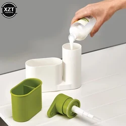 Dispensador de jabón y champú para cocina, contenedor portátil de plástico para el hogar y el baño, práctico, almacenamiento de champú, 1 piezas