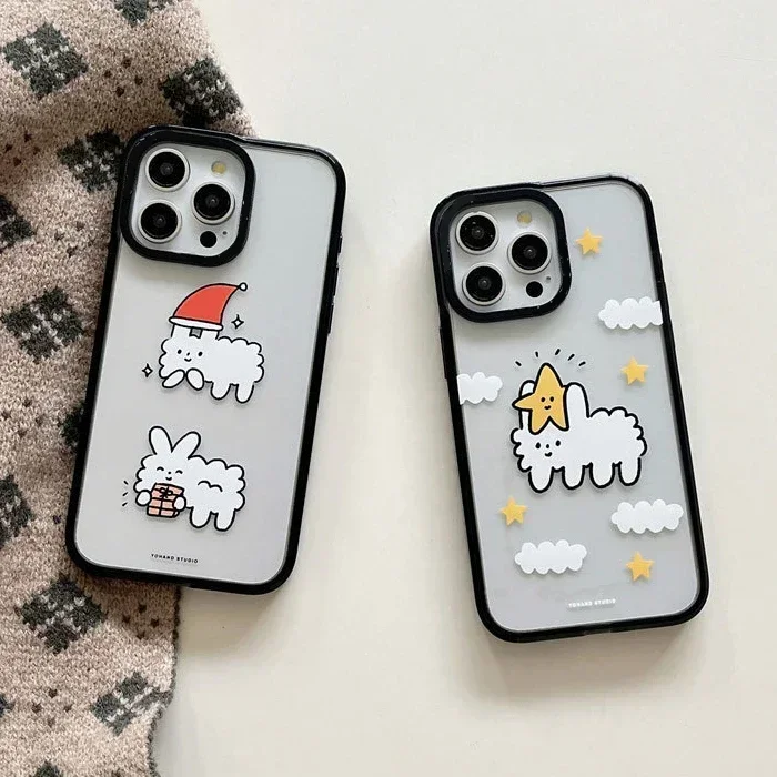 

Acrylic Sheep Cloud Phone Case Cover for IPhone 11 12 13 14 15 Pro Max Case for IPhone 15 Pro Max