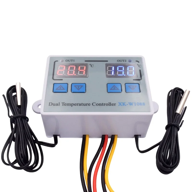 W1088 digital temperature and humidity controller egg incubator thermostat humidity controller heating and cooling controller