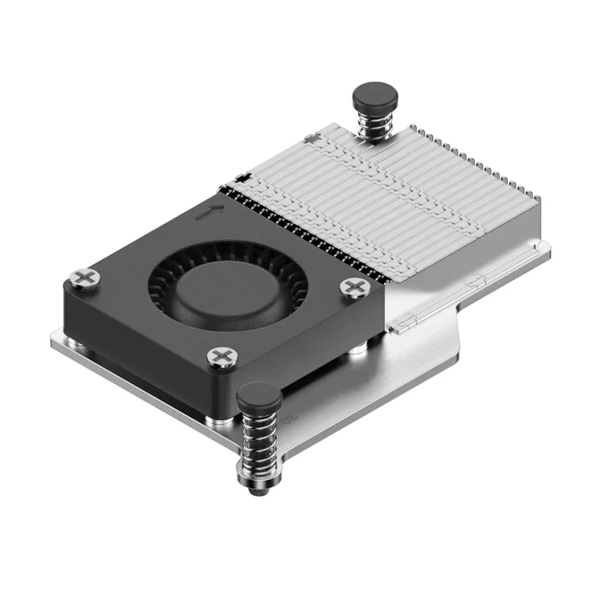 ABIU For Raspberry Pi 5 Argon 30mm Active Cooler PWM Fan, Passive Cooling Aluminum Fins Radiator,Efficient Heat Dissipation B