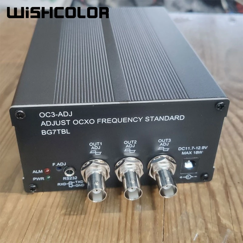 Wishcolor OC3-ADJ 50ohms 3.3Vpp 3-Channel Adjustable Frequency Standard OCXO 10K-150M High Quality RF Accessory