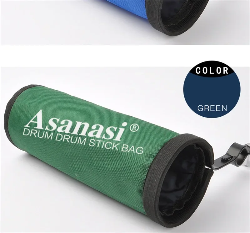1-teiliger Drumsticks-Halter, Aufbewahrungskoffer, Oxford-Drumstick-Tasche mit Stahl-Stützständer, Teile und Zubehör für Percussion-Instrumente – Detail 10