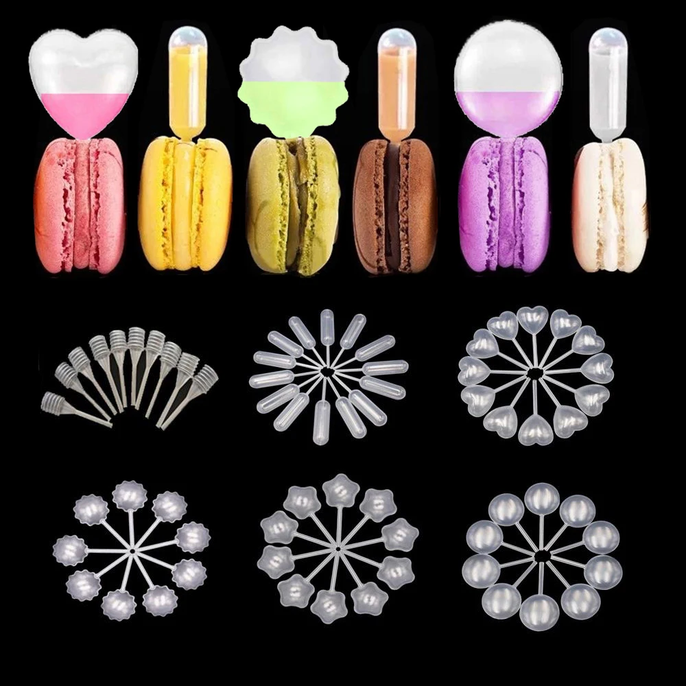 50-100pcs Mini Squeeze Transfer Pipettes Sauce Droppers For Cupcakes Ice Cream Sauce Ketchup Pastries Macaron Stuffed Dispenser