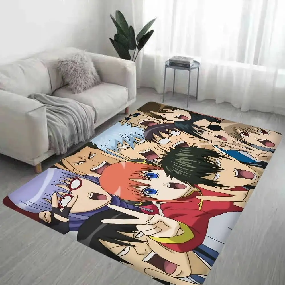 Classic Comedy Anime G-Gintama Floor Mat Rectangle Anti-slip Home Soft Badmat Front Door Indoor Outdoor Mat Welcome Doormat
