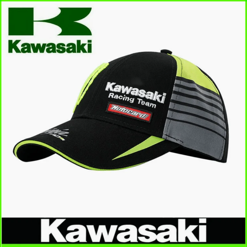 Kawasaki motorcycles Baseball cap Kawasaki Adjustable Hat Cotton Dad Hat Men's Women's Outdoor Sports Hat Fashion Sun Hat Hat