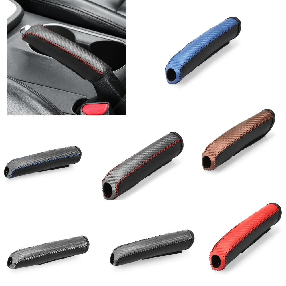 Auto Leder Getriebe Handbremse Abdeckung Schutz Auto Innen Zubehör Auto Styling