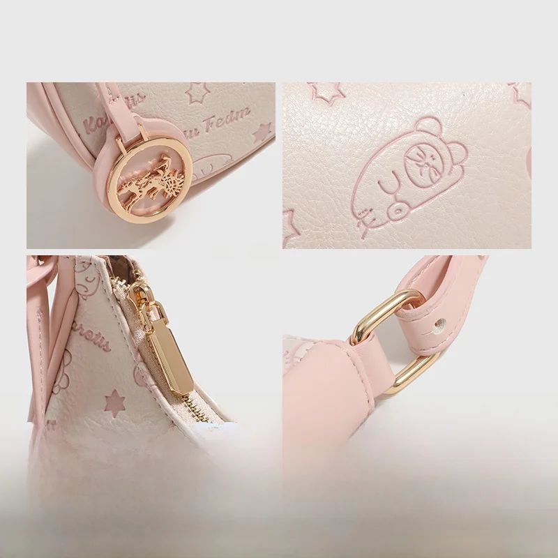 

Casual Commuter Faionable oulder Bag Women's Bag Charlie Kelli Versatile Crossbody Bag Underarm Bag Daily Use PU Leather