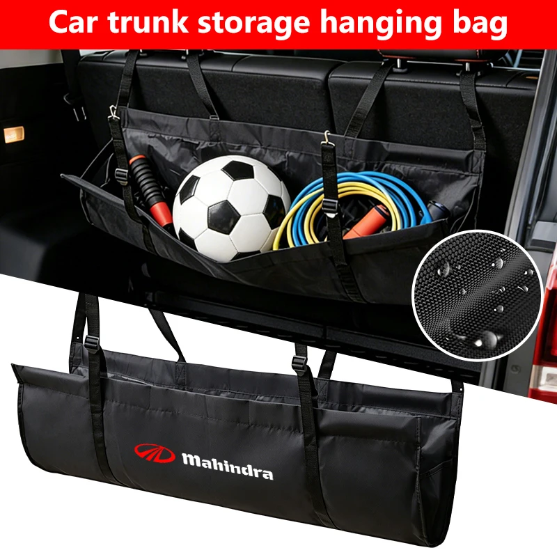 Organizador de Maletero Multiusos para Mahindra, Bolsa de Almacenamiento Colgante para Asiento Trasero, KUV100 ‌   Roxor ‌   Pik Up Bolero Thar XUV700 ‌   XUV3XO