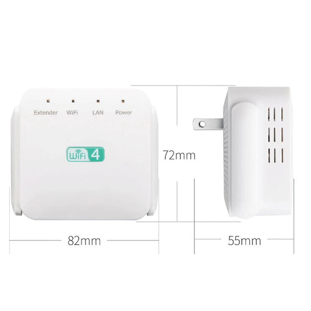 Longo Alcance Repetidor Wi-Fi Sem Fio, Extensor Wi-Fi, Signal Booster, Ponto de Acesso, 300Mbps