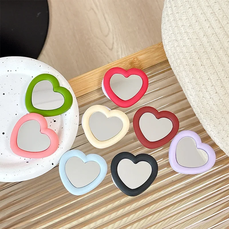 

Ins Love Heart зеркало для макияжа держатели для мобильных телефонов универсальный Smart Tok ленивый кронштейн для iPhone Samsung складная розетка Griptok