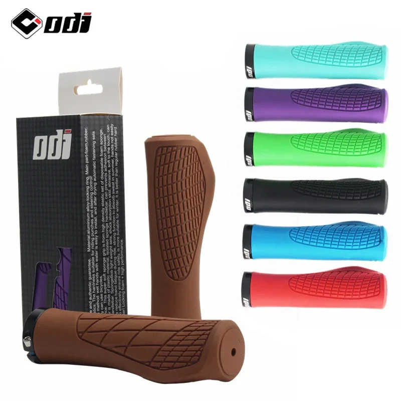 AliExpress ODI Bicycle Grips Lock on Mountain Bike Grips Soft Silica Gel Mtb Handles Shockproof Integrated Bicycle Cuffs Bike Grip Cover