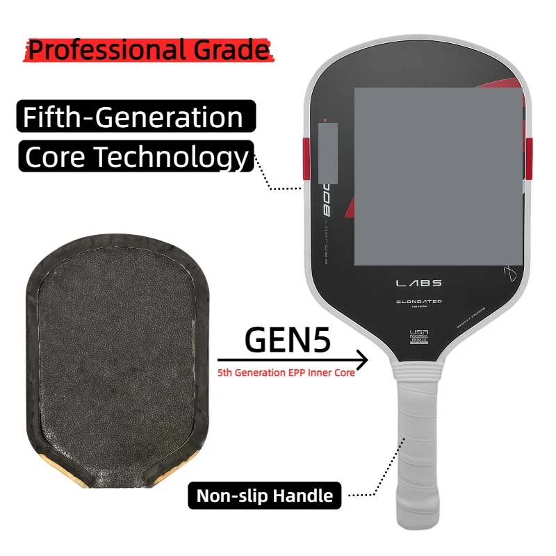 

Same Style T700 Carbon Fiber 5th Gen Pickleball Paddle, Boomstick Core Hot-Pressed Pickleball