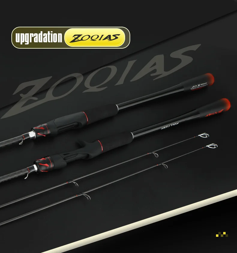 ROLLFISH Power M Spinning Casting Carbon Faser Köder Angelrute 1,8-2,7 M Süßwasser Salzwasser Bass Angelrute Schnelle wirkung – Detail 1