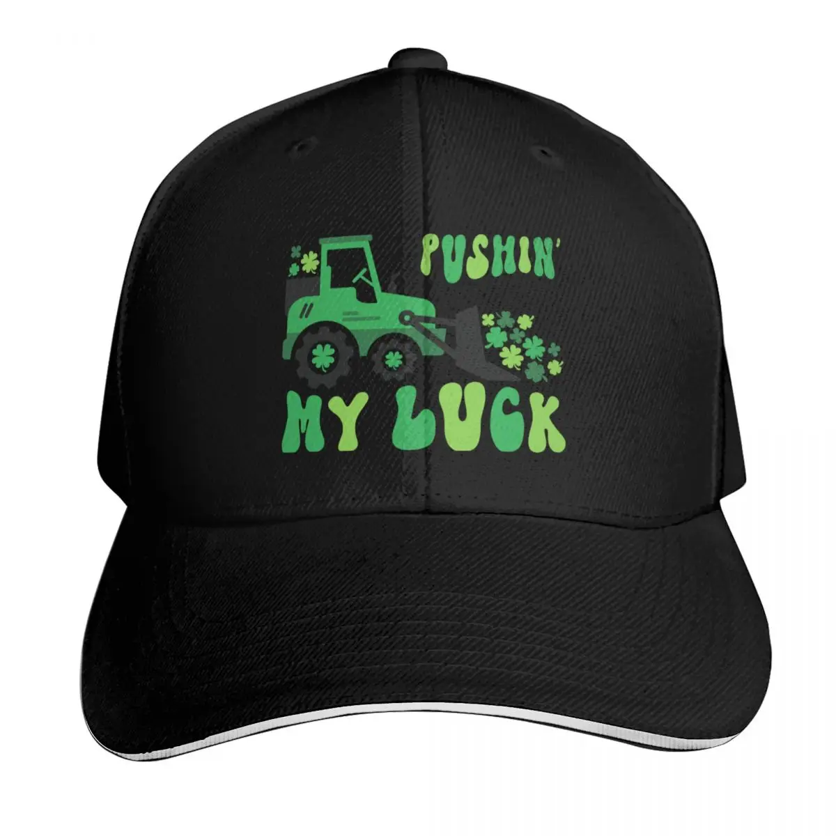 Pushing My Luck Baseball Cap Strapback Dad Hat Six Panel Structured Crown Sun Protection UPF 50+