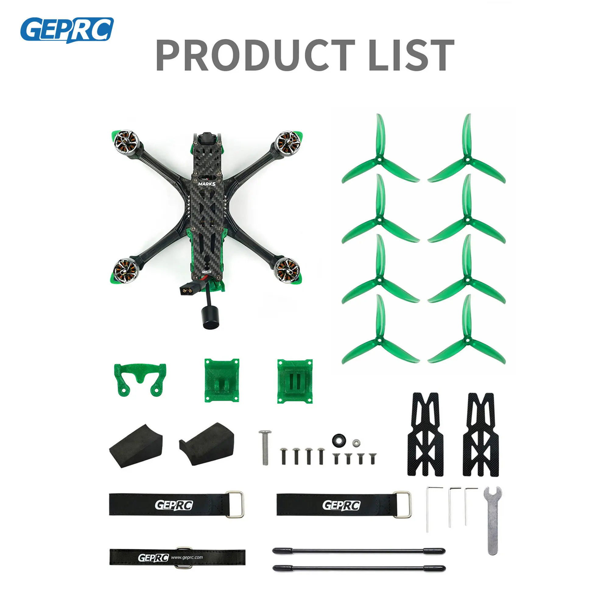 GEPRC MARK5 C HD O3 Freestyle FPV Drone VTX O3 Air Unit System RC FPV Camber Bracket Built Bluetooth Quadcopter Freestyle