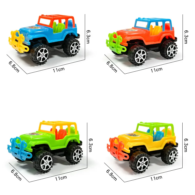 2 Stuks Kinderen Speelgoed Auto Simulatie Off-Road Auto Mini Pull Back Auto Speelgoed Voor Kinderen Jongens Verjaardag Cadeau Off-Road Traagheid Auto Speelgoed