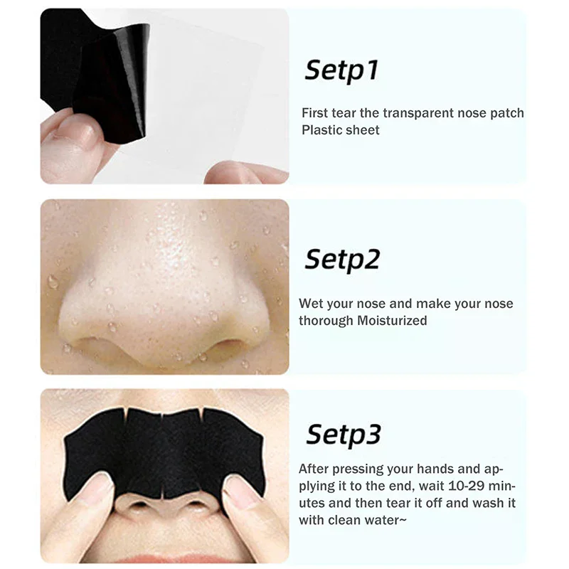 

5/15/25/50 Pcs Bamboo Charcoal Blackhead Removal Nose Pore Strips Deep Cleaning Pore Clean Acne Nose Care Mask Patch Smooth Skin