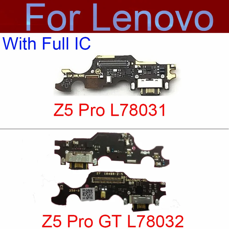 

For Lenovo Z5 Pro L78031 USB Charging Port Board Flex Cable For Z5 Pro GT L78032 USB Charger Microphone Board Replacement Parts