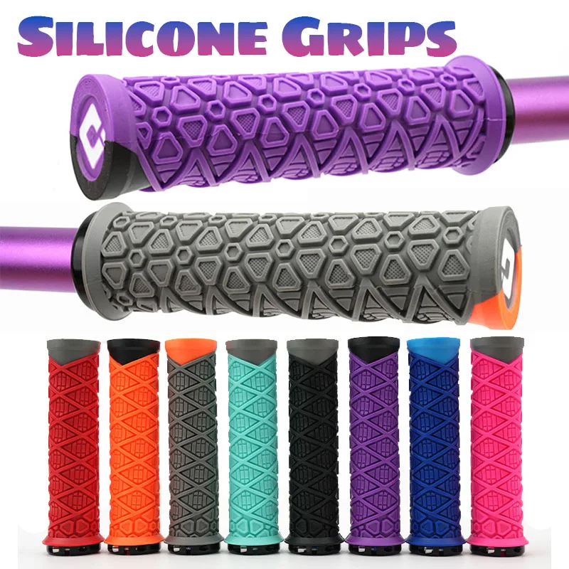 

ODI mtb bike grips silicone purple pink red orange green black bicycle ergonomic 22mm handlebar grips for dirt pit Mountain bike